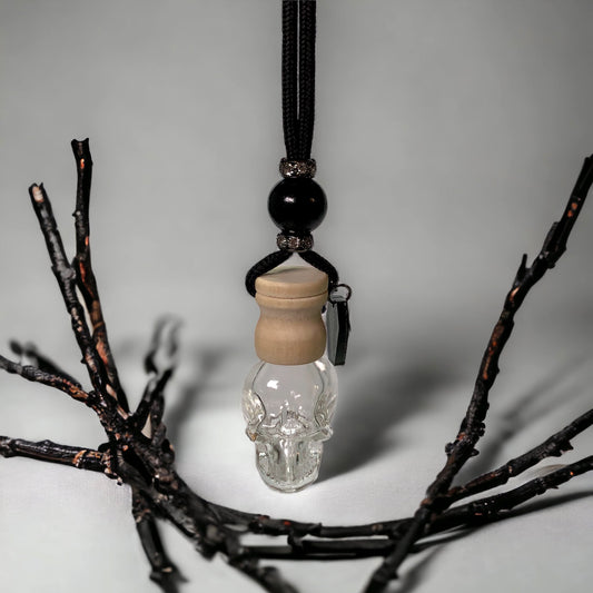 Empty - Rhinestone Noir | Skull-Shaped Car Scent Diffuser