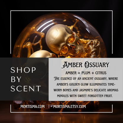 Amber Ossuary | Skull-Shaped Car Scent Diffuser